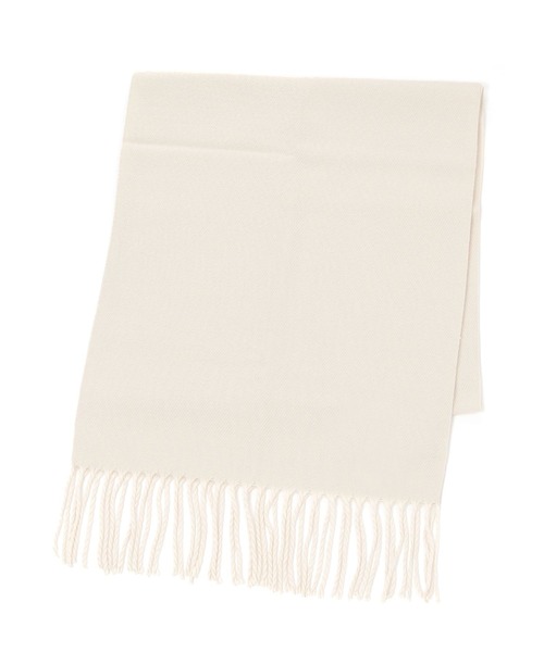 LAKOLE（ラコレ）の「カラバリ無地マフラー / 131444（マフラー・レディース・グリーン/ブルー/ライトグレー/イエロー/ブラウン/ピンク/ブラック/オフホワイト・FREE）」の2枚目の写真