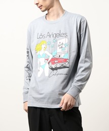 【Bl】プリント長袖Tシャツ