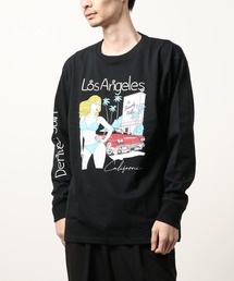 【Bl】プリント長袖Tシャツ