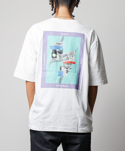 FRANKLIN & MARSHALL(フランクリンマーシャル)の「【SIXSENCERECORD×FRANKLIN & MARSHALL】BACKプリントS/S TEE(Tシャツ/カットソー・レディース・ブラック/ホワイト・LARGE/MEDIUM)」の1枚目の写真
