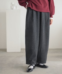 ツイードバレルタックパンツ