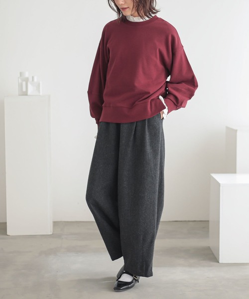 n'OrLABEL（ノアールレーベル）の「ツイードバレルタックパンツ（その他パンツ・レディース・ブラウン/チャコール・1/2）」の17枚目の写真
