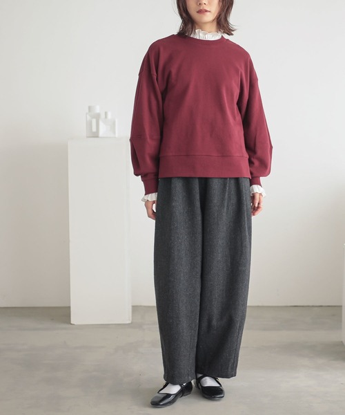 n'OrLABEL（ノアールレーベル）の「ツイードバレルタックパンツ（その他パンツ・レディース・ブラウン/チャコール・1/2）」の18枚目の写真