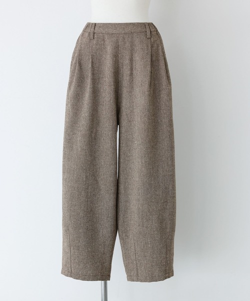 n'OrLABEL（ノアールレーベル）の「ツイードバレルタックパンツ（その他パンツ・レディース・ブラウン/チャコール・1/2）」の16枚目の写真