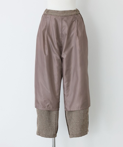 n'OrLABEL（ノアールレーベル）の「ツイードバレルタックパンツ（その他パンツ・レディース・ブラウン/チャコール・1/2）」の10枚目の写真