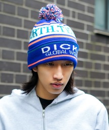 HECTIC バイザー ボンボン ニットキャップ 紺×白 00s 裏原系 HECTIC バイザー ボンボン ニットキャップ 紺×白 00s 裏原系