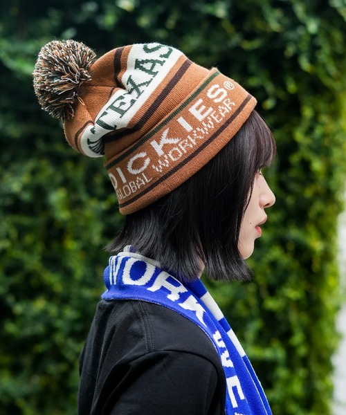 DICKIES/ディッキーズ】ジャカードボンボンニットワッチ（ニット