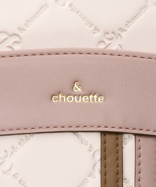【セール】型押しモノグラム マルチスマホショルダー（ショルダーバッグ）｜& chouette（アンドシュエット）