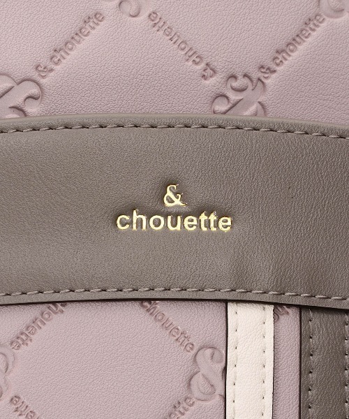 【セール】型押しモノグラム マルチスマホショルダー（ショルダーバッグ）｜& chouette（アンドシュエット）