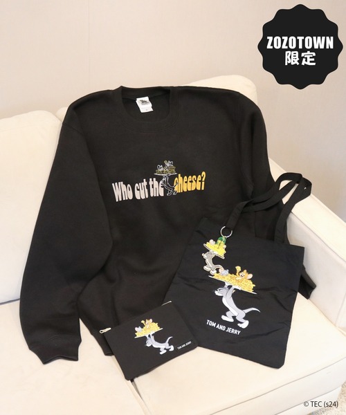 Tom&Jerry(トムアンドジェリー)の「【公式】TOM and JERRY CHEESE DAY トートバッグ(トートバッグ・レディース・ブラック/カーキ/ベージュ・FREE)」の7枚目の写真