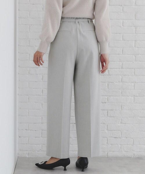 index（インデックス）の「◆《S-LLsize》ストレッチタックワイドパンツ【洗濯機洗い可/吸湿発熱/イージーケア】（その他パンツ・レディース・グレー/ナチュラル/チャコールグレー・38/36/42/40）」の10枚目の写真