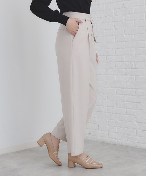 index（インデックス）の「◆《S-LLsize》ストレッチタックワイドパンツ【洗濯機洗い可/吸湿発熱/イージーケア】（その他パンツ・レディース・グレー/ナチュラル/チャコールグレー・38/36/42/40）」の17枚目の写真