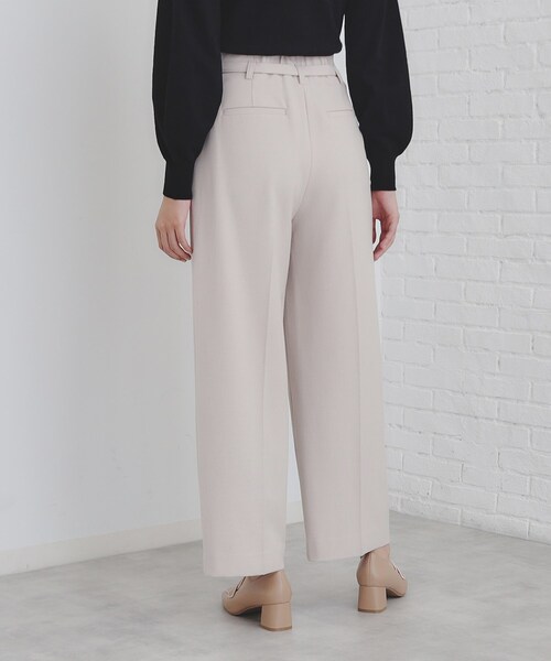 index（インデックス）の「◆《S-LLsize》ストレッチタックワイドパンツ【洗濯機洗い可/吸湿発熱/イージーケア】（その他パンツ・レディース・グレー/ナチュラル/チャコールグレー・38/36/42/40）」の16枚目の写真