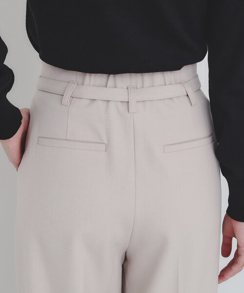 index（インデックス）の「◆《S-LLsize》ストレッチタックワイドパンツ【洗濯機洗い可/吸湿発熱/イージーケア】（その他パンツ・レディース・グレー/ナチュラル/チャコールグレー・38/36/42/40）」の13枚目の写真