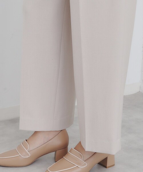 index（インデックス）の「◆《S-LLsize》ストレッチタックワイドパンツ【洗濯機洗い可/吸湿発熱/イージーケア】（その他パンツ・レディース・グレー/ナチュラル/チャコールグレー・38/36/42/40）」の12枚目の写真