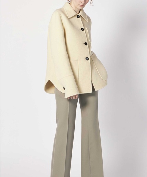 ジルサンダージャケット　jil sander+ ジャケットウール　ライトベージュ 楽天市場】JIL SANDER+ ジルサンダープラス ボアフリース スタンド