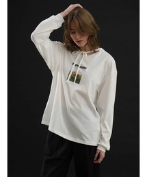 GRAPHIC PRINT LONG T-SHIRT