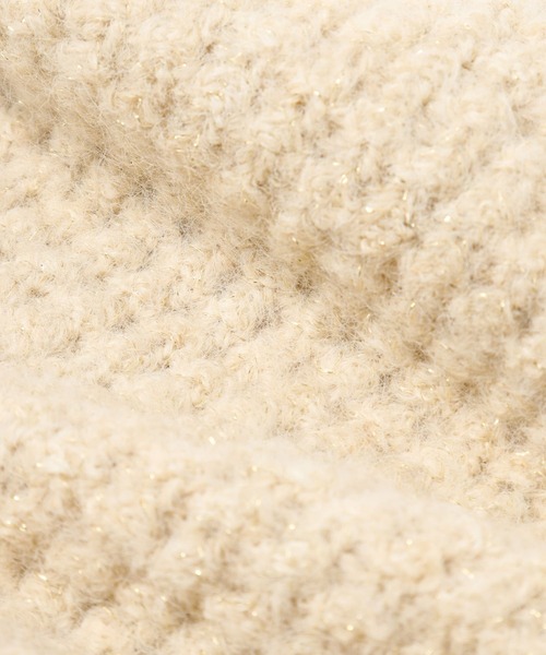 LOWRYS FARM(ローリーズファーム)の「ラメニットストール 138966(ストール/ショール・レディース・ベージュ/グレー・FREE)」の10枚目の写真