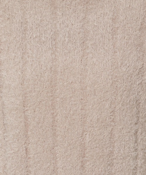 mysty woman（ミスティウーマン）の「フェザーモールショートプルオーバー 287569（ニット/セーター・レディース・グレイッシュベージュ/オフホワイト/チャコールグレー/ライトグリーン・FREE）」の21枚目の写真