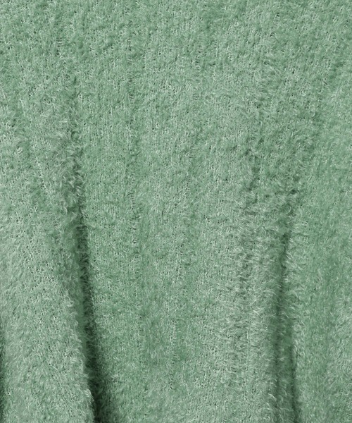 mysty woman（ミスティウーマン）の「フェザーモールショートプルオーバー 287569（ニット/セーター・レディース・グレイッシュベージュ/オフホワイト/チャコールグレー/ライトグリーン・FREE）」の22枚目の写真