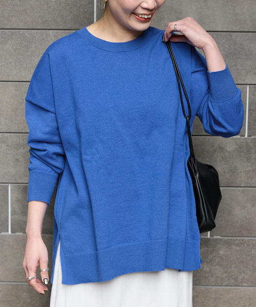 《追加》【WEB限定】コットンポリプルオーバー（ニット/セーター）｜B.C STOCK（ベーセーストック）