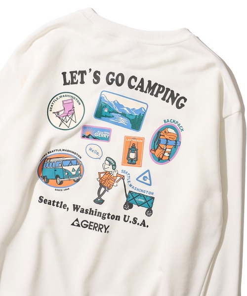 【GERRY/ジェリー】裏毛バックプリントクルーネックスウェットプルオーバー（スウェット）｜GERRY（ジェリー）