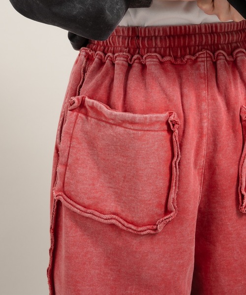 Perushu(ペルーシュ)の「ヘビーウェイトヴィンテージライクワイドスウェットパンツ(スウェットパンツ・メンズ・ブラック/レッド/ネイビー・MEDIUM/LARGE)」の16枚目の写真