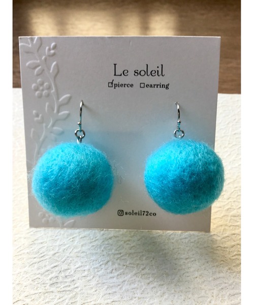 tone（トーン）の「【Le soleil】大人可愛い　羊毛フェルトボール　ピアス(MA)（ピアス（両耳用）・レディース・その他9/その他7/その他4/その他5/その他3/その他2/その他1/その他6/その他10/その他8・FREE）」の13枚目の写真