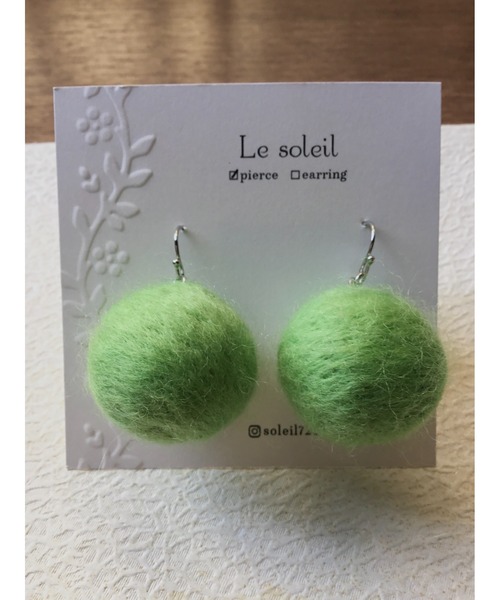 tone（トーン）の「【Le soleil】大人可愛い　羊毛フェルトボール　ピアス(MA)（ピアス（両耳用）・レディース・その他9/その他7/その他4/その他5/その他3/その他2/その他1/その他6/その他10/その他8・FREE）」の17枚目の写真