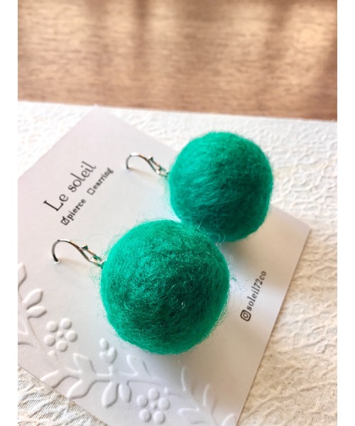tone（トーン）の「【Le soleil】大人可愛い　羊毛フェルトボール　ピアス(MA)（ピアス（両耳用）・レディース・その他9/その他7/その他4/その他5/その他3/その他2/その他1/その他6/その他10/その他8・FREE）」の21枚目の写真