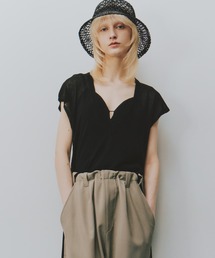 LA BELLE ETUDE | 2WAYシアーフレンチスリーブニット(ニット/セーター)