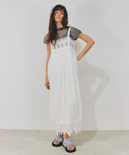 LA BELLE ETUDE（ラベルエチュード）の「2WAYシアーフレンチスリーブニット（ニット/セーター・レディース・ライトブルー/ブラック/ホワイト/グレー/ライトパープル・FREE）」の9枚目の写真