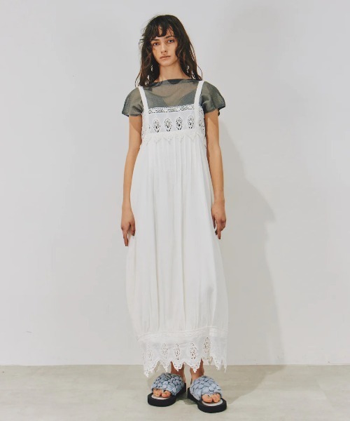 LA BELLE ETUDE（ラベルエチュード）の「2WAYシアーフレンチスリーブニット（ニット/セーター・レディース・ライトブルー/ブラック/ホワイト/グレー/ライトパープル・FREE）」の16枚目の写真