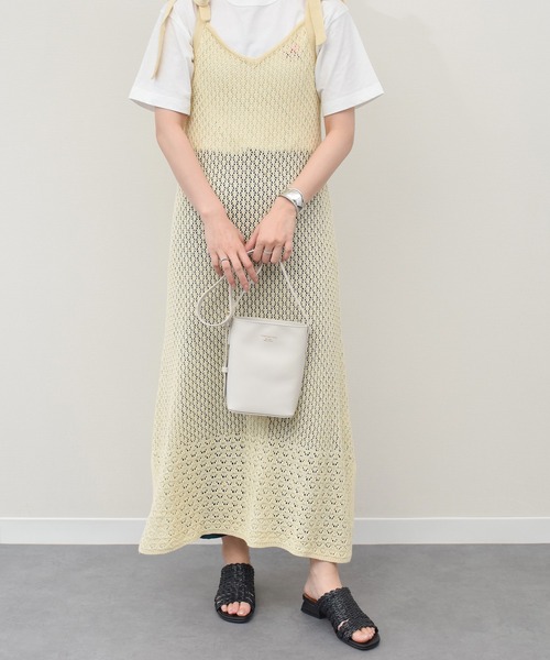 CHRISTIAN VILLA(クリスチャンヴィラ)の「【CHRISTIAN VILLA】レザークロスボディーバッグ(Q56514)(ショルダーバッグ・レディース・ブラウン/アイボリー・ALL)」の9枚目の写真