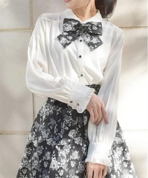 axes femme | ジャカードリボン付ブラウス(シャツ/ブラウス)