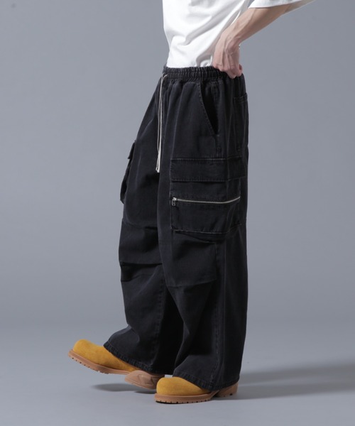 DANKE SCHON(ダンケシェーン)の「【WEB&DEPOT限定】DankeSchon/ダンケシェーン/DENIM W-POCKET CARGO PANTS(デニムパンツ・メンズ・グレー/ブラック・S/M/L/XL)」の10枚目の写真