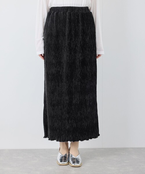 ROPE' PICNIC(ロペピクニック)の「ベロアプリーツタイトロングスカート(スカート・レディース・ブラック/ホワイト系その他5・38)」の12枚目の写真
