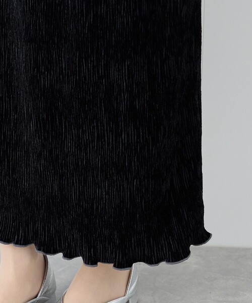 ROPE' PICNIC(ロペピクニック)の「ベロアプリーツタイトロングスカート(スカート・レディース・ブラック/ホワイト系その他5・38)」の17枚目の写真
