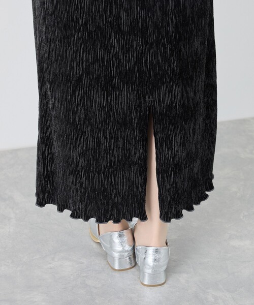 ROPE' PICNIC(ロペピクニック)の「ベロアプリーツタイトロングスカート(スカート・レディース・ブラック/ホワイト系その他5・38)」の18枚目の写真