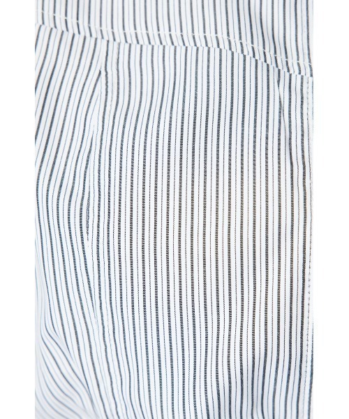 rienda（リエンダ）の「ウエストシャーリングジップブラウス 半袖 夏服（シャツ/ブラウス・レディース・ブラック/ライトイエロー/カーキ/ホワイト/マルチ・MEDIUM/SMALL）」の21枚目の写真