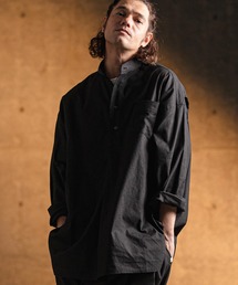 ms5942- Band collar & pullover shirt バンドカラーシャツ