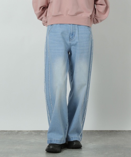 セール】サイドラインフリンジデニム / 290756（デニムパンツ