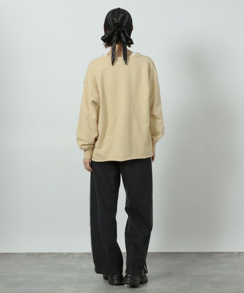 LAKOLE（ラコレ）の「サイドラインフリンジデニム / 290756（デニムパンツ・レディース・ライトブルー/ブラック/ブルー・SMALL/MEDIUM/LARGE）」の21枚目の写真