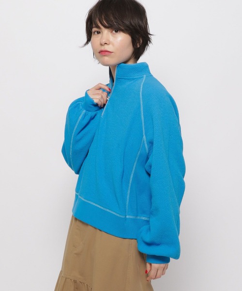 セール】ステッチハーフZIPプルオーバー（スウェット）｜niko and