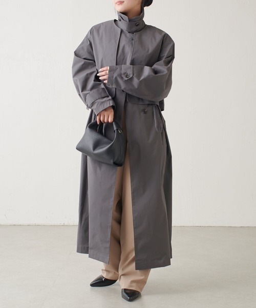 Lui's（ルイス）の「マルチWAYコート（トレンチコート・レディース・グレー/オフホワイト・FREE）」の22枚目の写真