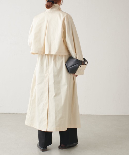 Lui's（ルイス）の「マルチWAYコート（トレンチコート・レディース・グレー/オフホワイト・FREE）」の5枚目の写真