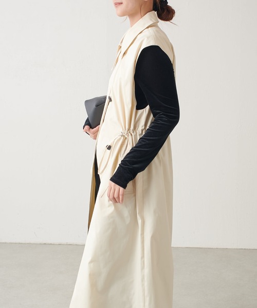 Lui's（ルイス）の「マルチWAYコート（トレンチコート・レディース・グレー/オフホワイト・FREE）」の13枚目の写真