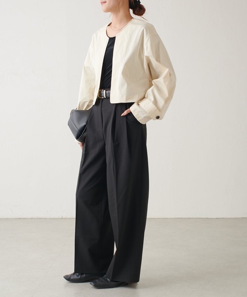 Lui's（ルイス）の「マルチWAYコート（トレンチコート・レディース・グレー/オフホワイト・FREE）」の16枚目の写真