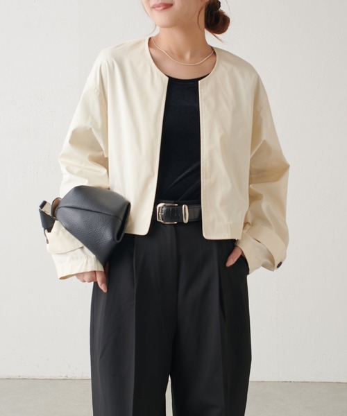 Lui's（ルイス）の「マルチWAYコート（トレンチコート・レディース・グレー/オフホワイト・FREE）」の18枚目の写真