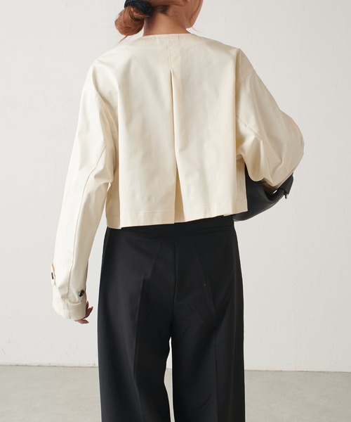 Lui's（ルイス）の「マルチWAYコート（トレンチコート・レディース・グレー/オフホワイト・FREE）」の20枚目の写真